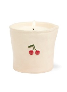 BIS0809EU Paddywax Bistro 226g Cherry Ceramic Candle - Smoked Cherry